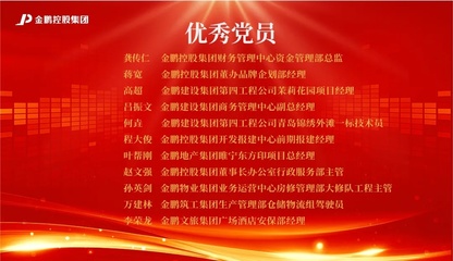 【榜樣的力量】金鵬控股集團2020年度評優之“先進黨支部、優秀黨員、優秀黨務工作者”